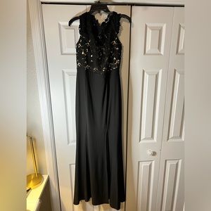 Black, long formal dress